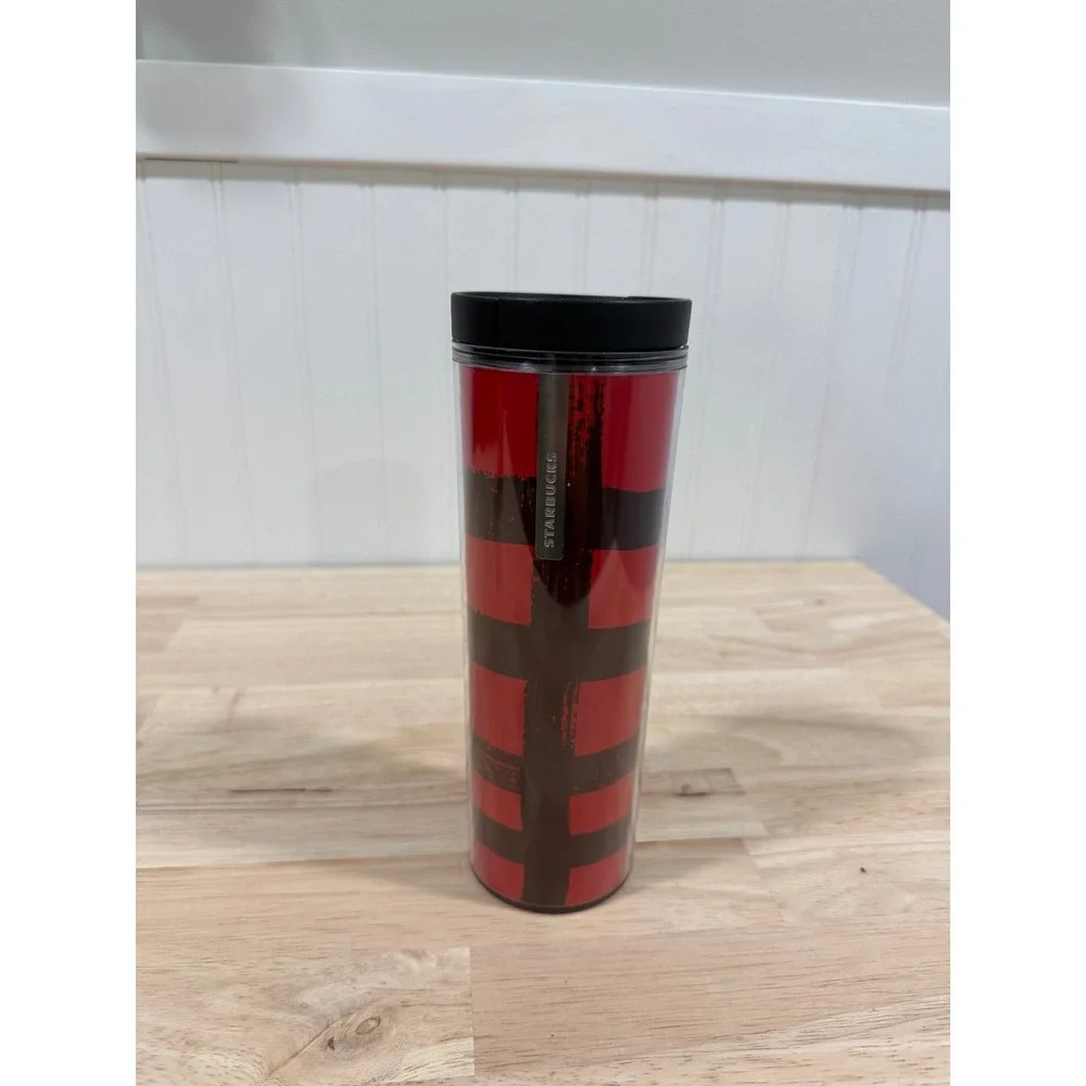 Starbucks Coffee Tea Travel Mug 16oz Buffalo Plaid